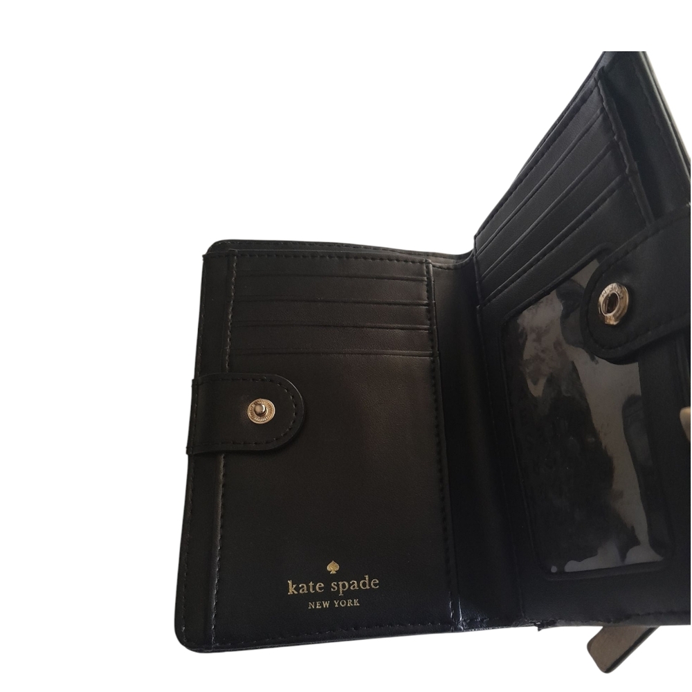 Kate Spade Two Tone Snap Wallet Project Bag Need Repair - Picture 8 of 14